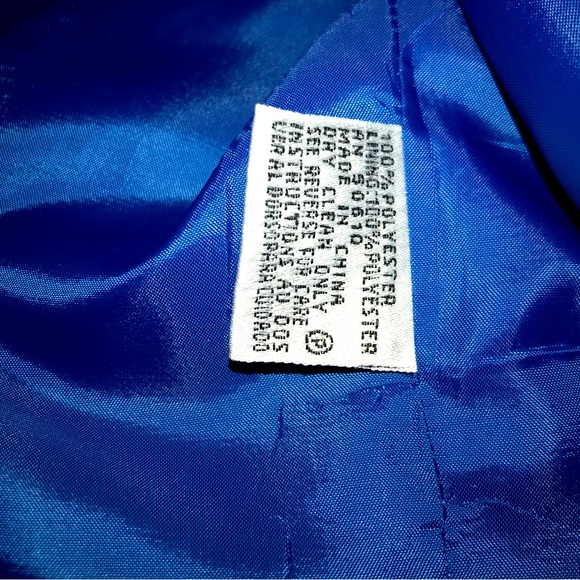 🌷Le Suit Blue Blazer Size 16 - Picture 4 of 6